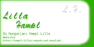 lilla hampl business card